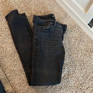 Express black skinny jeans